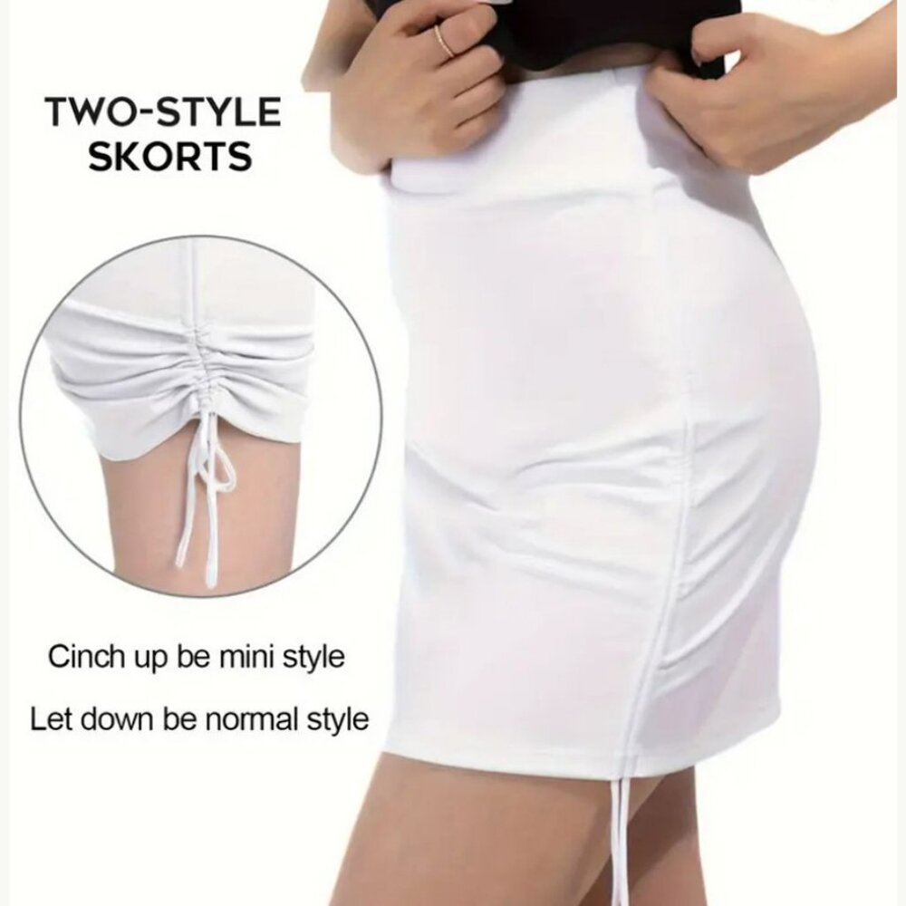 NWT CAMEL CROWN WOMEN'S WHITE TENNIS-GOLF-BOWLING-ATHLETIC SPORTS SKORTS
